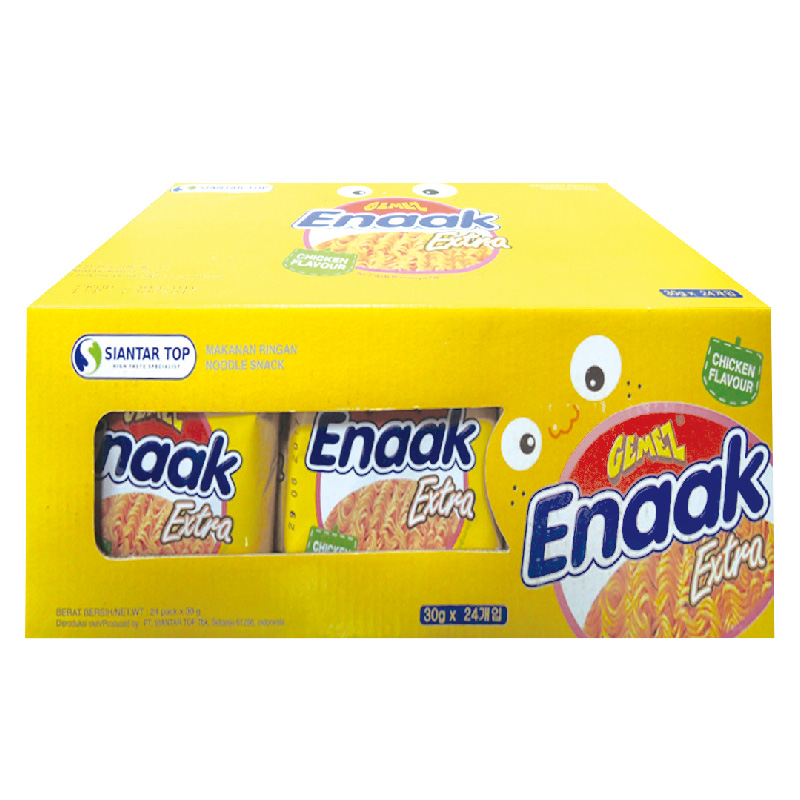 零食開箱｜韓式小雞麵(雞汁味)30g x24入：大人小孩都搶著吃的唰嘴小點心