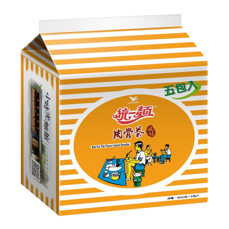 統一肉骨茶麵93g×5入開箱｜南洋香料香+微微辣，宵夜超滿足