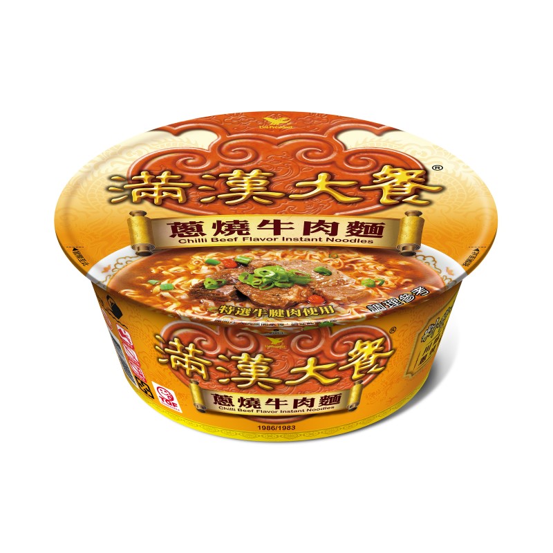 【開箱】深夜食堂的奢華享受：滿漢大餐蔥燒牛肉碗麵（12入箱裝）完整評測