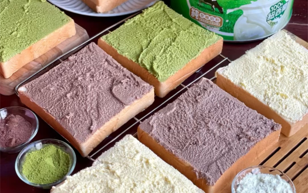 在家自己動手做簡易版奶酥厚片！阿翔吃貨日記