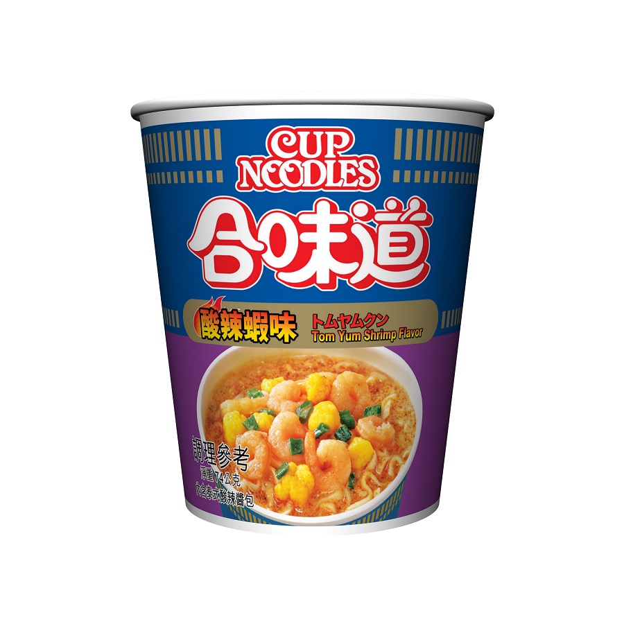 深夜開箱！用37元硬幣換一碗「泰式航班」？日清合味道酸辣蝦味杯麵，這酸辣度太邪惡了！