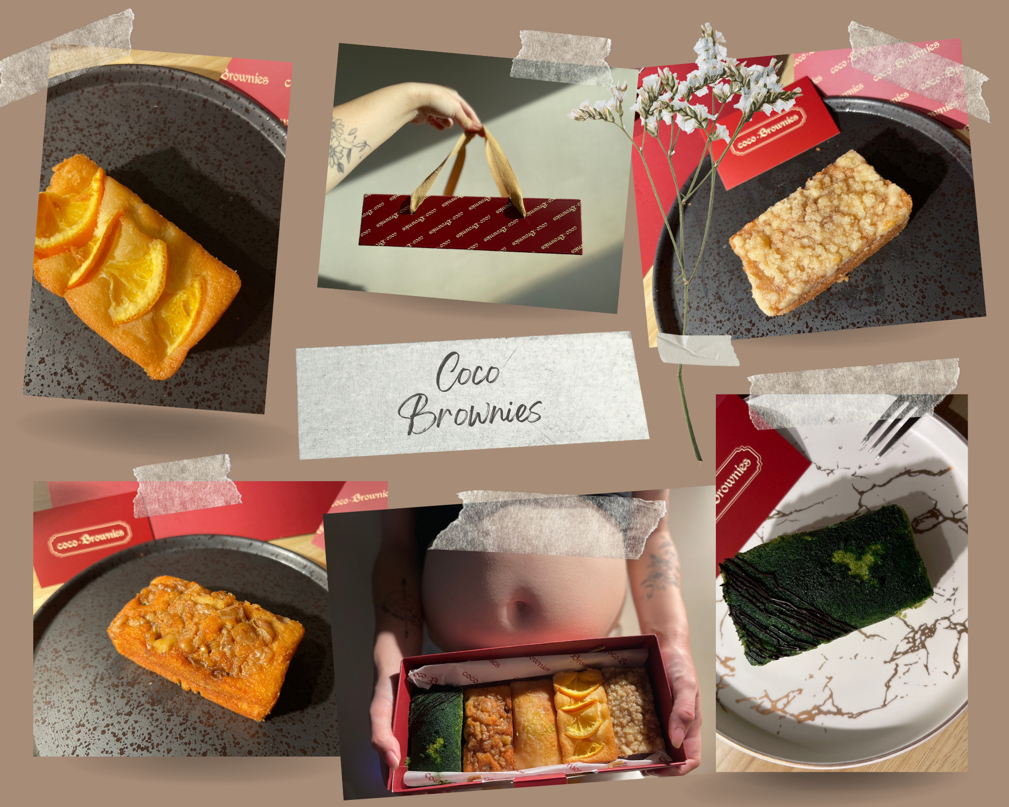 台北彌月禮盒首選｜coco.Brownies 可可布朗迷你磅蛋糕，五種經典口味，分享新生喜悅