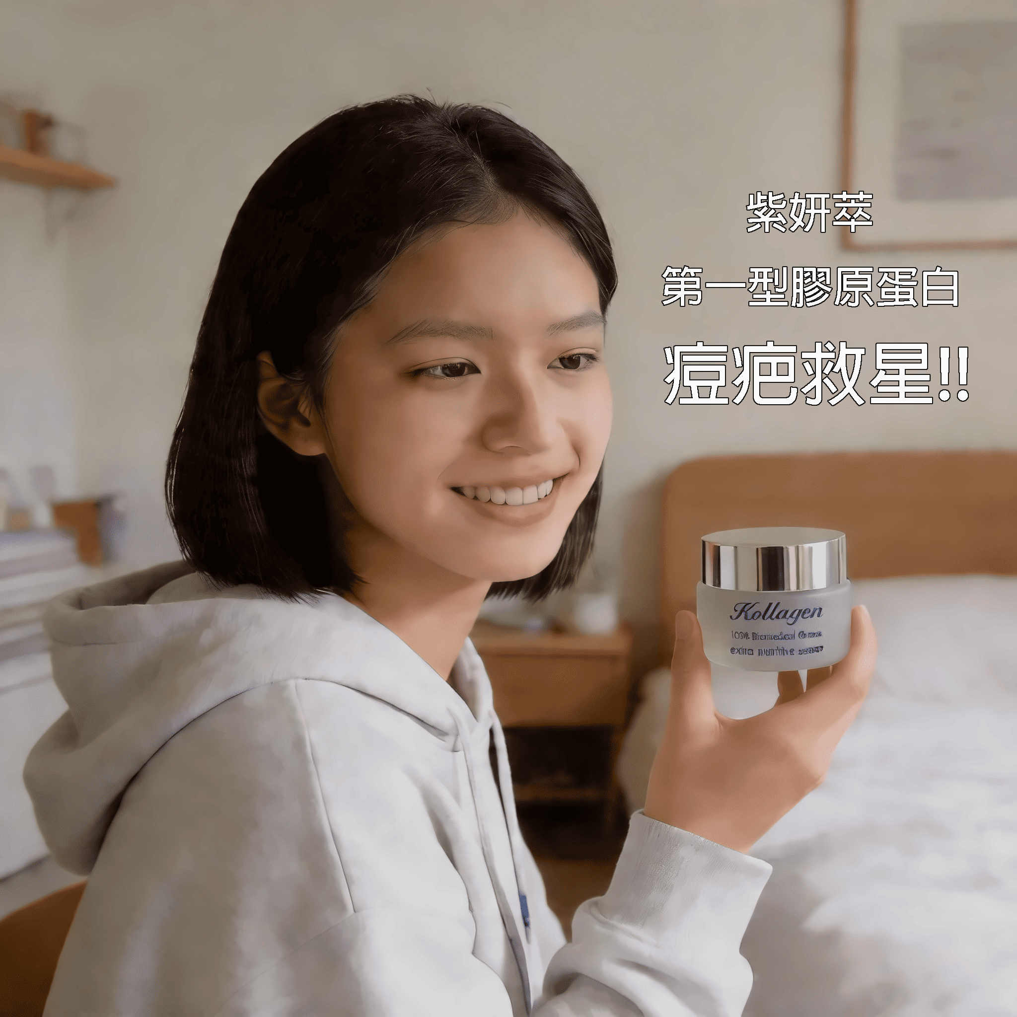 痘痘、粉刺走了，但皮膚還是粗糙、有痕跡？開箱紫妍萃第一型膠原蛋白精華｜痘痘肌實測