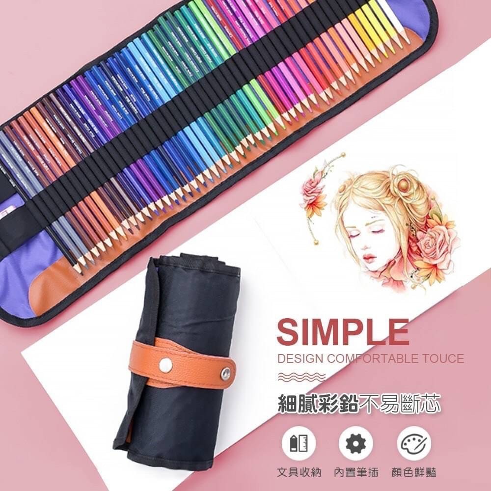 開箱｜72色捲軸式油性彩色鉛筆：創意收納與繽紛色彩一次滿足！
