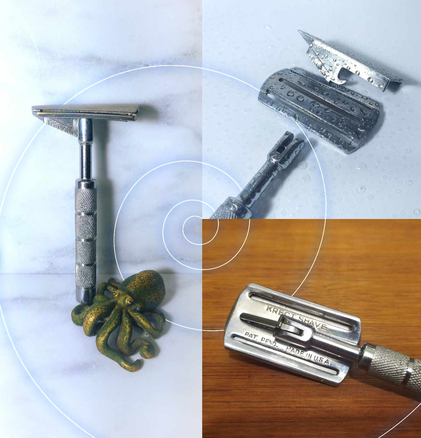 【經典工藝】不只是傾斜式刮鬍刀：Krect Sprial Curve，怪得有理、歪得迷人的古董名媛